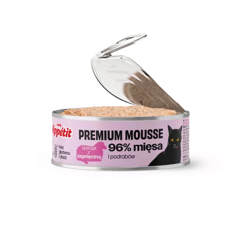 Comfy Appetit Premium Jagnięcina Kot Karma Mokra Dla Kota w Musie 85g